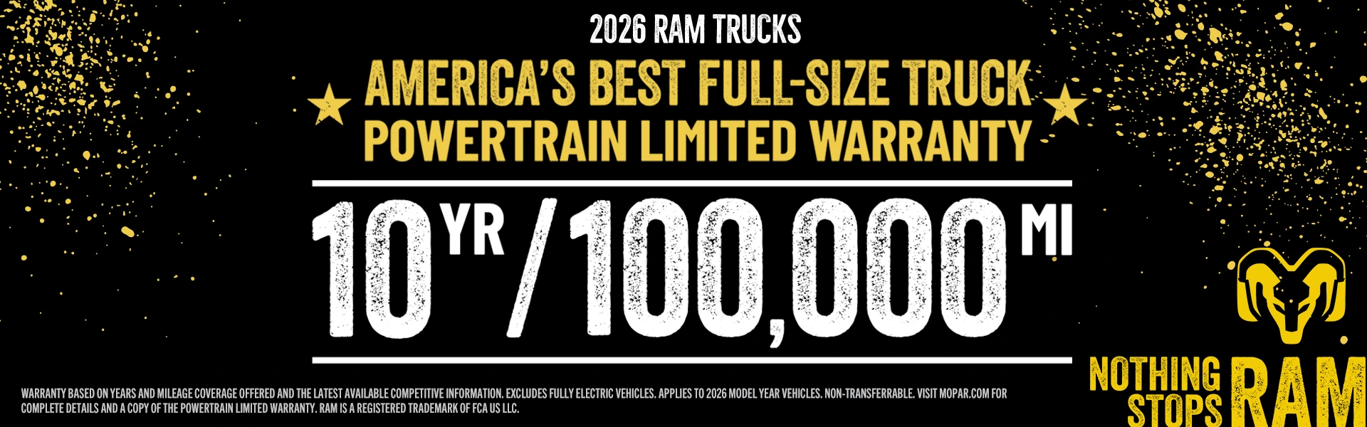 RAM Powertrain upto 10yr/100,000mi